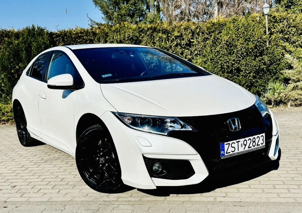 Honda Civic cena 59900 przebieg: 108456, rok produkcji 2015 z Kostrzyn małe 781